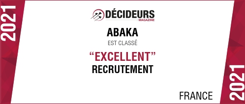 Abaka classé "Excellent" dans le classement des meilleurs cabinets de recrutement 2021